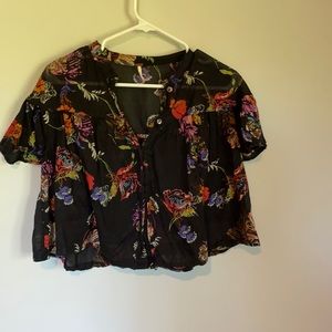 Free people floral blouse